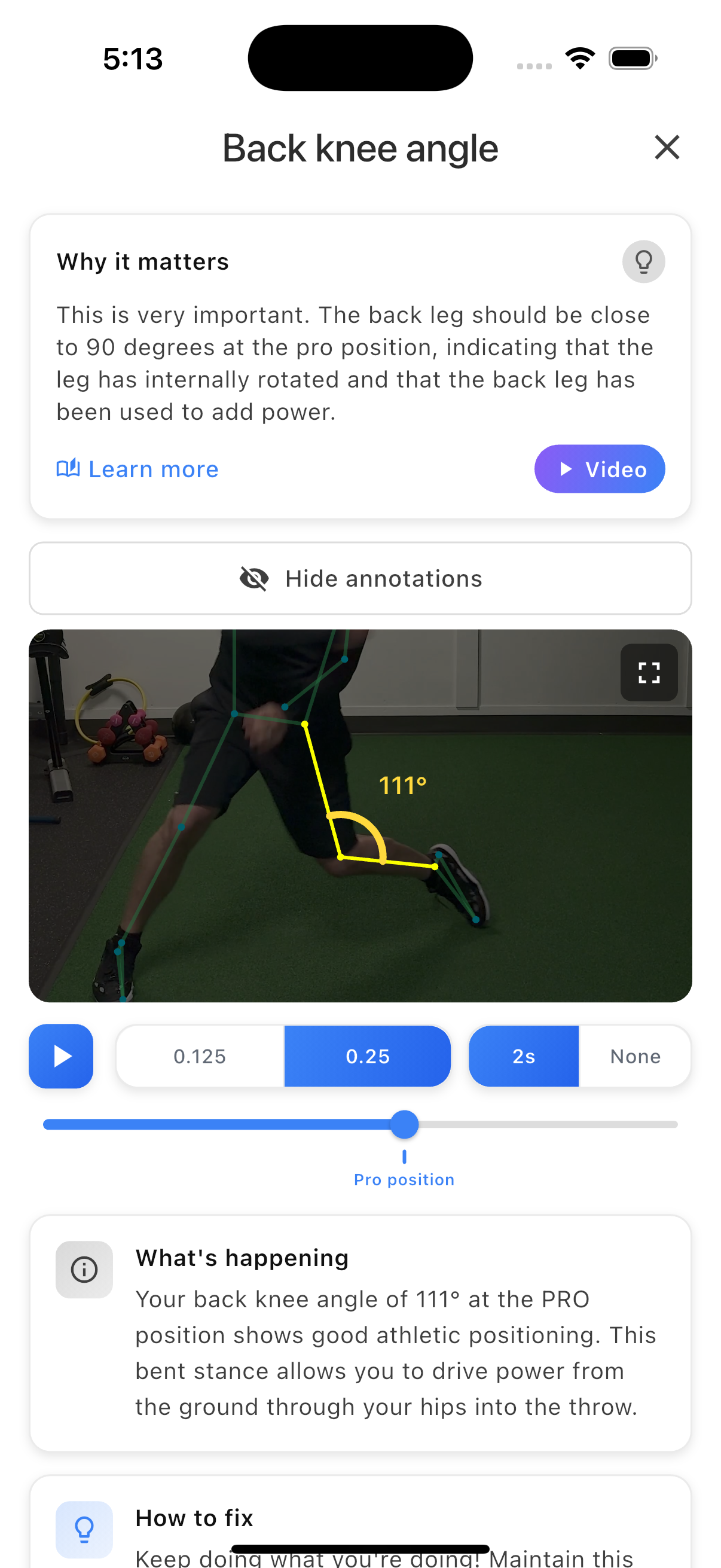 Back Knee Annotation